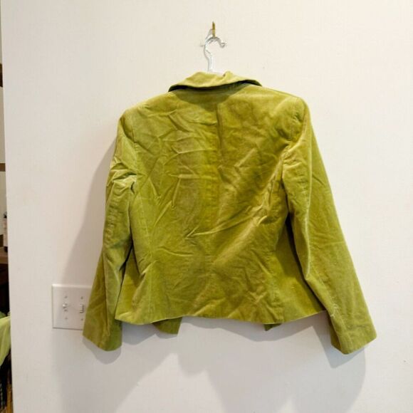 Josephine Chaus Womens Green Blazer 8 Button Up Velvet Classic Colorful Y2K - Picture 2 of 6